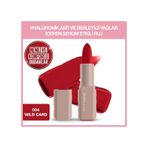 Maybelline New York Serum Etkili Hyalüronik Asit Ve Besleyici Yağ İçeren Matte Ruj 004 Wild Card