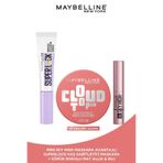 Maybelline New York Super Lock Kaş Sabitleyici Maskara & Cloudtopia Mat Allık 09 & Mini Sky High Maskara Hediye