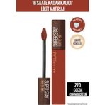 Maybelline New York Süper Stay Matte Ink 270 Cocoa Connoisseur Likit Mat Ruj