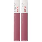 Maybelline New York Super Stay Matte Ink Likit Mat Ruj - 15 Lover (Pembe) (2 paketi)