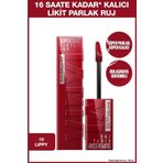 Maybelline New York Super Stay Vinyl Ink Uzun Süre Kalıcı 10 Lippy Likit Parlak Ruj