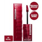 Maybelline New York Super Stay Vinyl Ink Uzun Süre Kalıcı 55 Royal Likit Parlak Ruj