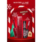 Maybelline New York Super Stay Vinyl Ink Uzun Süre Kalıcı Likit Parlak Ruj 10 Lippy & Mini Sky High Cosmic Black Maskara