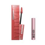 Maybelline New York Super Stay Vinyl Ink Uzun Süre Kalıcı Likit Parlak Ruj 15 Peachy & Mini Lash Sensational Sky High Maskara Makyaj Seti