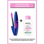 Maybelline New York Volum' Express Rocket Ekstra Siyah Maskara & Garnier Micellar Makyaj Temizleme Suyu 100 Ml