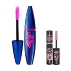 Maybelline New York Volum' Express Rocket Ekstra Siyah Maskara & Mini Lash Sensational Sky High Cosmic Black Maskara Makyaj Seti