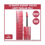 Maybelline Super Stay Vinyl Ink Uzun Süre Kalıcı 160 Sultry Likit Parlak Ruj