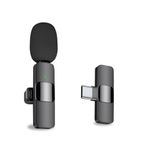 MAYBESTA Android Bilgisayar için Profesyonel Kablosuz Yaka Yaka Mikrofonu - Kablosuz Yönlü Kondenser Mikrofonu USB C Arayüzü ile Röportaj Video Podcast Vlog YouTube
