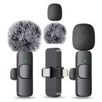 MAYBESTA IPhone, Android Telefon için Kablosuz Mini Mikrofon - Ses Video Kaydı için Bluetooth Yaka Yaka Mikrofonları - YouTube Tiktok Podcast Vlogging için İçerik Oluşturucu Mikrofonlar Klip
