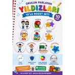 maycollection Sınıf Başkanı Nöbetçi Öğrenci Mıx Metal Buton Rozet Çanta Rozeti-Yaka İğnesi (44mm) 10 Adet