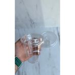 maycup 12 Oz 350 cc Klips Kapaklı Plastik Bardak 100 Adet Limonata Soğuk İçecek Milkshake Bardağı