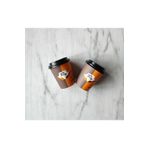 maycup 8 Oz Kapaklı Karton Bardak Latte Bardağı 100 Adet Bardak 100 Adet Kapak
