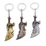 MayDee 3 adet God of War anahtarlık, kratos silah bıçakları, kaos kolye ucu, anahtarlık, balta, kılıç, anahtarlık, anahtarlık, Chaveiro takı, erkek