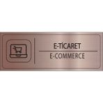 Mayeka E Ticaret Isimlik Bronz Metal Kapı Isimliği Levhası Yönlendirme Tabelası
