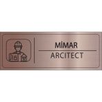 Mayeka Mimar Isimlik Bronz Metal Kapı Isimliği Levhası Yönlendirme Tabelası
