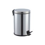 Mayf Pedallı 5lt Krom Metal Çöp Kovası (5332)