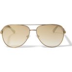 Mayfair Aviator Güneş Gözlüğü 14X5 Cm, Metal Çerçeve ve Uv Koruma - Altın