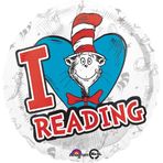 Mayflower Products 45,72 cm Anagram Şapka Okuma Folyo Balon Dr Seuss, Çok Renkli