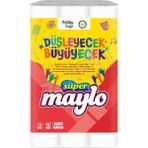 Maylo 3 Katlı Kağıt Havlu 12'li Rulo Sayısı ile Ultra Emici ve Dayanıklı Kullanım