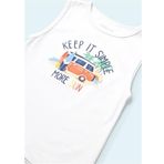 Mayoral 1033 Turuncu Kolsuz Erkek Bebek T-shirt