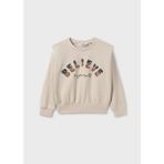 Mayoral 7468 Kız Çocuk Bej Sweatshirt - 8 Yaş