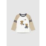 Mayoral Erkek Bebek Ayıcıklı Sweatshirt - 9 Ay - Kahverengi