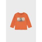 Mayoral Erkek Bebek Baskılı Sweatshirt - 6 Ay - Turuncu