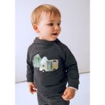 Mayoral Erkek Bebek Kapşonlu Sweatshirt - Gri - 1 Yaş