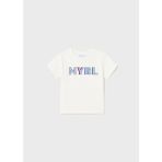 Mayoral Erkek Bebek Kısa Kol Basic T-Shirt Krem 10610 - 18 Ay