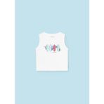 Mayoral Erkek Bebek Kolsuz T-Shirt Beyaz 1036 - 18 Ay