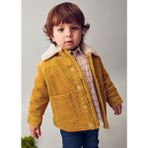 Mayoral Erkek Bebek Mont (1-4 Yaş) – Açık Kahverengi, Içi Kürklü, %100 Pamuk, Uzun Kollu, Çift Cepli - Regular Fit