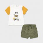 Mayoral Erkek Bebek ŞortT - Shirt2 Li Set - 1 - Sarı