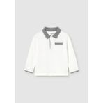 Mayoral Erkek Bebek Yakalı Sweatshirt - Beyaz - 1 Yaş