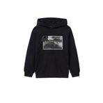 Mayoral erkek çocuk kapişonlu pullover sweatshırt 7452 SİYAH