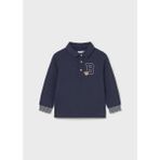 Mayoral Erkek Çocuk Polo Yaka Sweatshirt 1/4 Yaş 2101 - Mavi - 1 Yaş