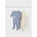 Mayoral Kışlık Erkek Bebek 2'li Tulum Set - Indigo Mavi - İndigo - Mavi - 4 - 6 Ay