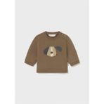 Mayoral Kışlık Erkek Bebek Sweatshirt - Kahve - 2 Ay