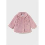 Mayoral Kışlık Kız Bebek Tüylü Ceket Mont - Koyu Pembe - 3 Yaş
