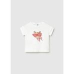 Mayoral Kız Bebek Baskılı Tshirt - Beyaz - 1 Yaş