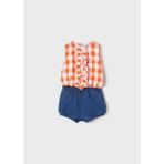 Mayoral Kız Bebek Bluz Şort 2 Li Set 1240 - 6 Ay - Turuncu