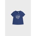 Mayoral Kız Bebek Metalik Baskılı T-Shirt Lacivert 105 - 9 Ay