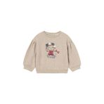 Mayoral kız bebek nakışlı sweatshırt 2476 KAHVERENGİ