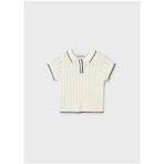 Mayoral Kız Bebek Polo Yaka Triko T-Shirt Krem 01104 - 2 Yaş
