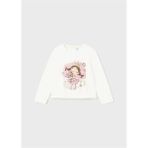 Mayoral Kız Bebek Sweatshirt Kız Figürlü - 3 Yaş - Ekru