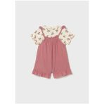 Mayoral Kız Bebek T-Shirt Tulum Takım Pembe - 01656 - 12 Ay