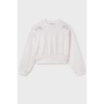 Mayoral Kız Çocuk 10-16 Yaş Mevsimlik Sweatshirt 6401 Krem