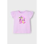 Mayoral Kız Çocuk 2-10 Yaş Desenli Kısakol T-Shirt 3015 Pembe - 4 Yaş