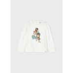 Mayoral Kız Çocuk Baskılı Sweatshirt - Beyaz - 3 Yaş