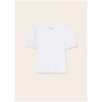 Mayoral Kız Çocuk Beyaz T-Shirt Kısa Kol 6046 - White - 10