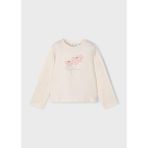 Mayoral Kız Çocuk Çiçek Baskılı Sweatshirt - 3 Yaş - Bej